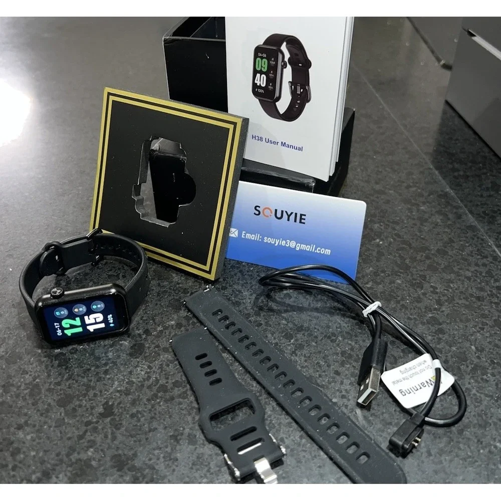 (13)Sougie Smart Watch H38 Black Open Box New Compatible Android & Apple Openbox
